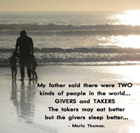 My father said there were two kinds of people in the world